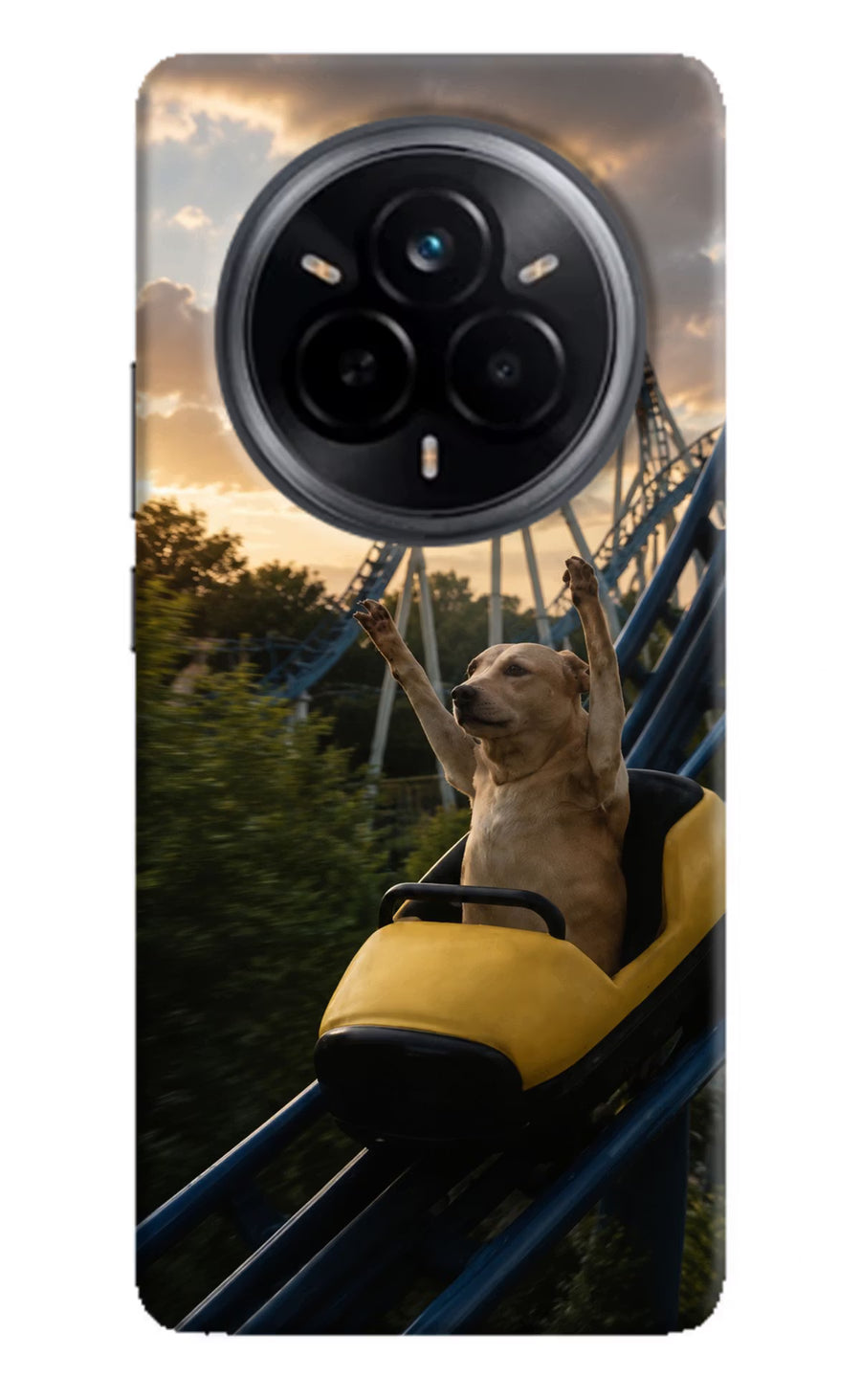 Rollercoaster Dog Realme 14 Pro 5G Back Cover, Hard case