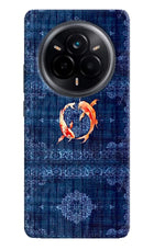 Koi Blue Realme 14 Pro 5G Hard Case Back Cover by Casekaro