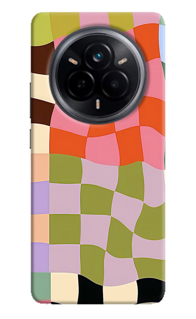 Wavy Grid Realme 14 Pro 5G Hard Case Back Cover by Casekaro