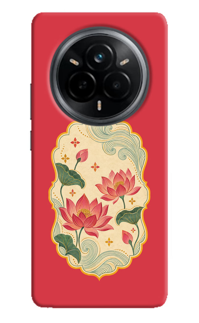 Pink Lotus Realme 14 Pro 5G Back Cover