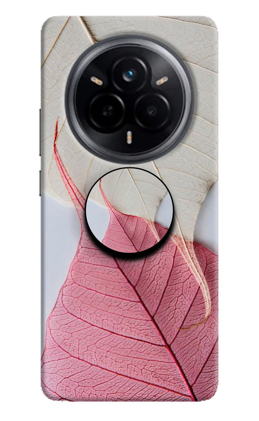 White Pink Leaf Realme 14 Pro 5G Pop Case by Casekaro