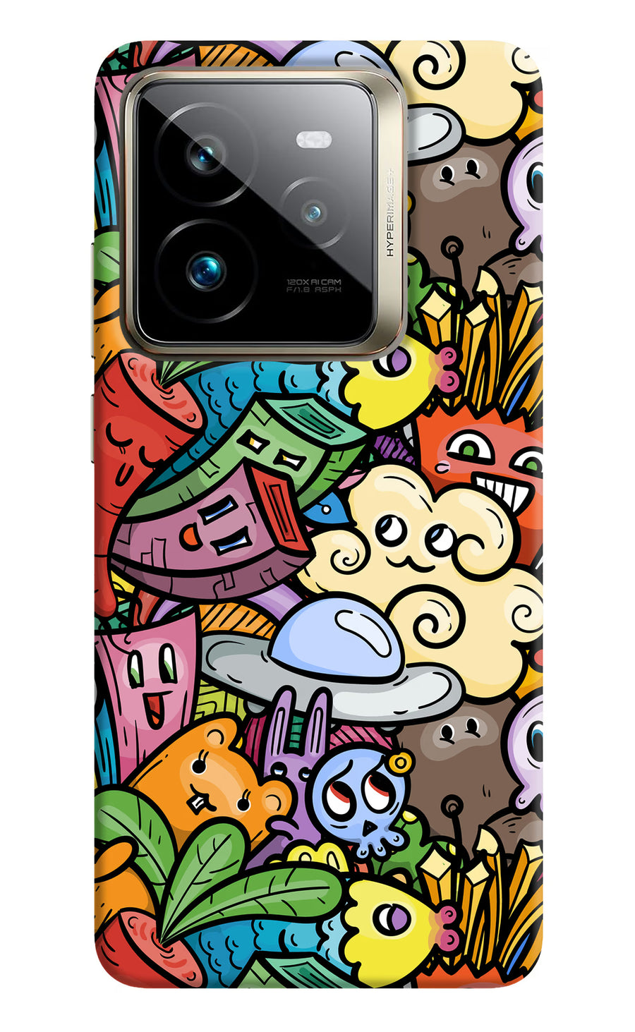 Veggie Doodle Realme GT 7 Pro Back Cover, Hard case