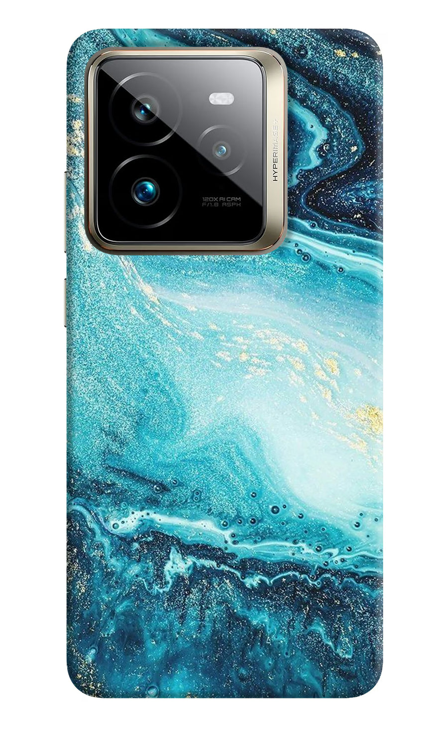 Blue Glitter Marble Realme GT 7 Pro Back Cover, Hard case