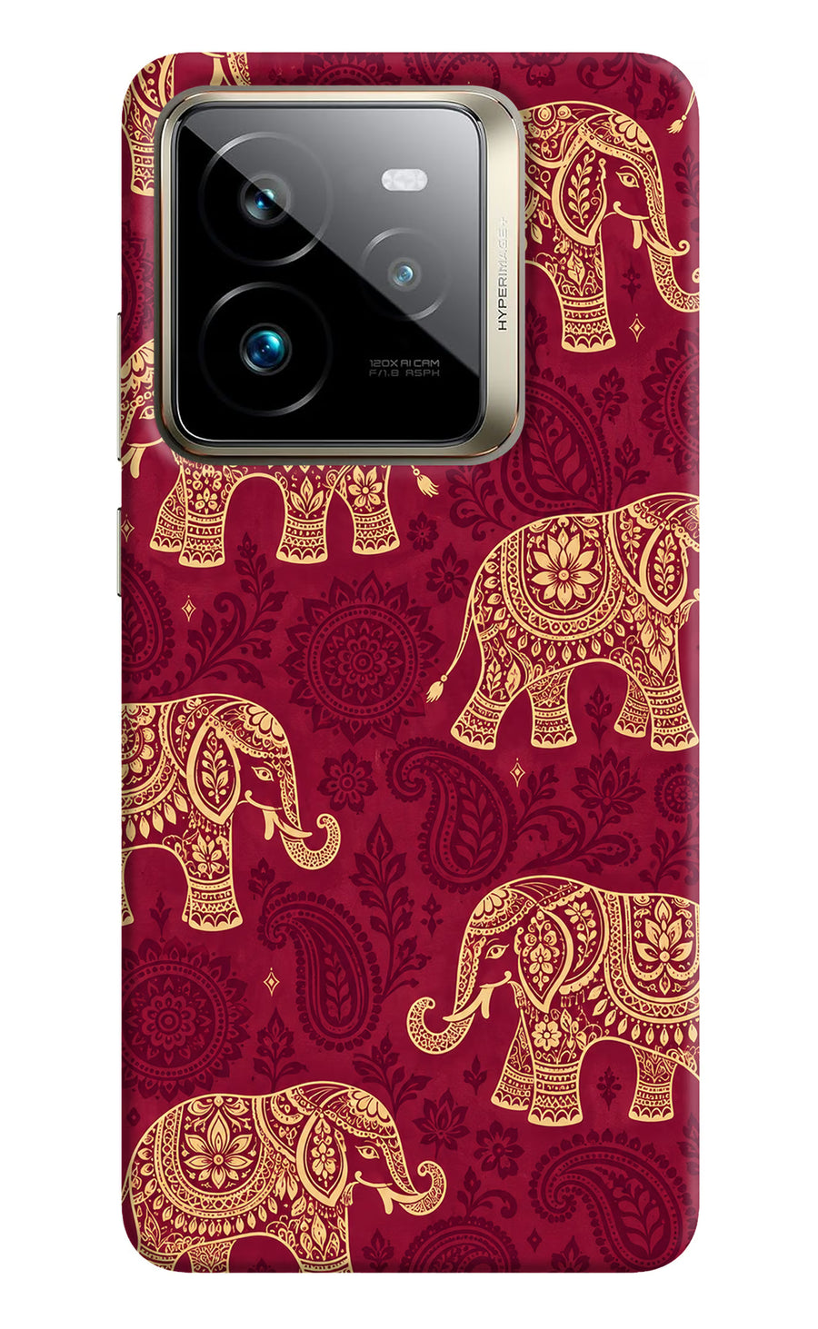 Maroon Elephant Realme GT 7 Pro Back Cover, Hard case