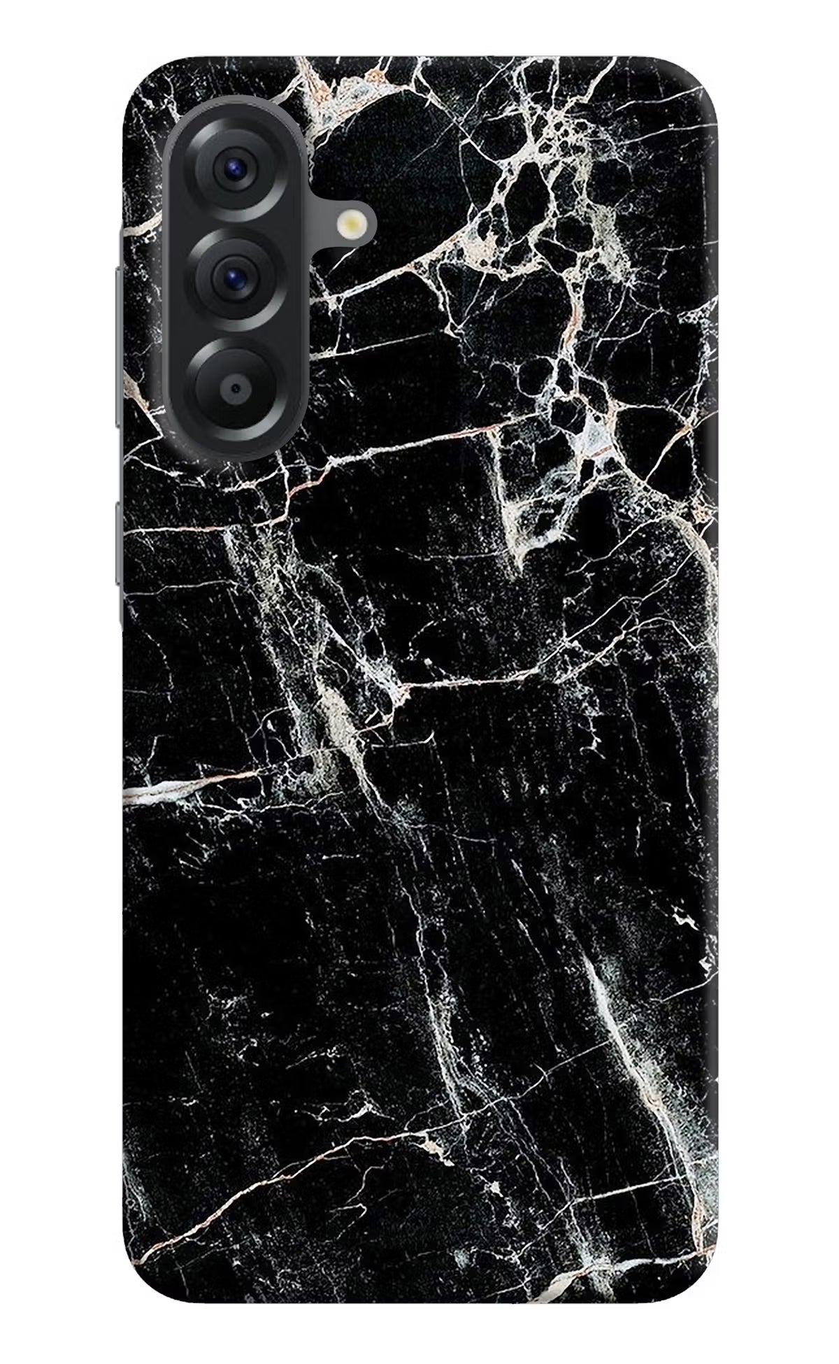Black Marble Texture Samsung A56 5G Hard Case Back Cover by Casekaro