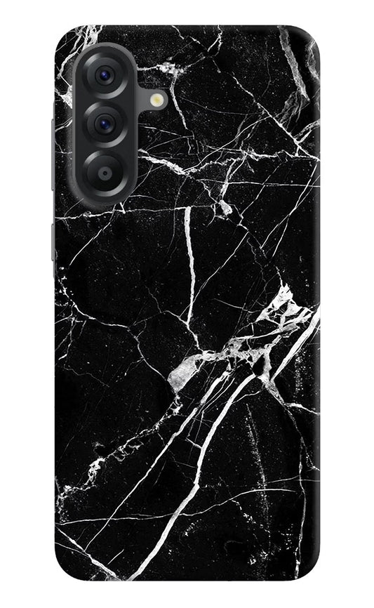 Black Marble Pattern Samsung A56 5G Hard Case Back Cover by Casekaro