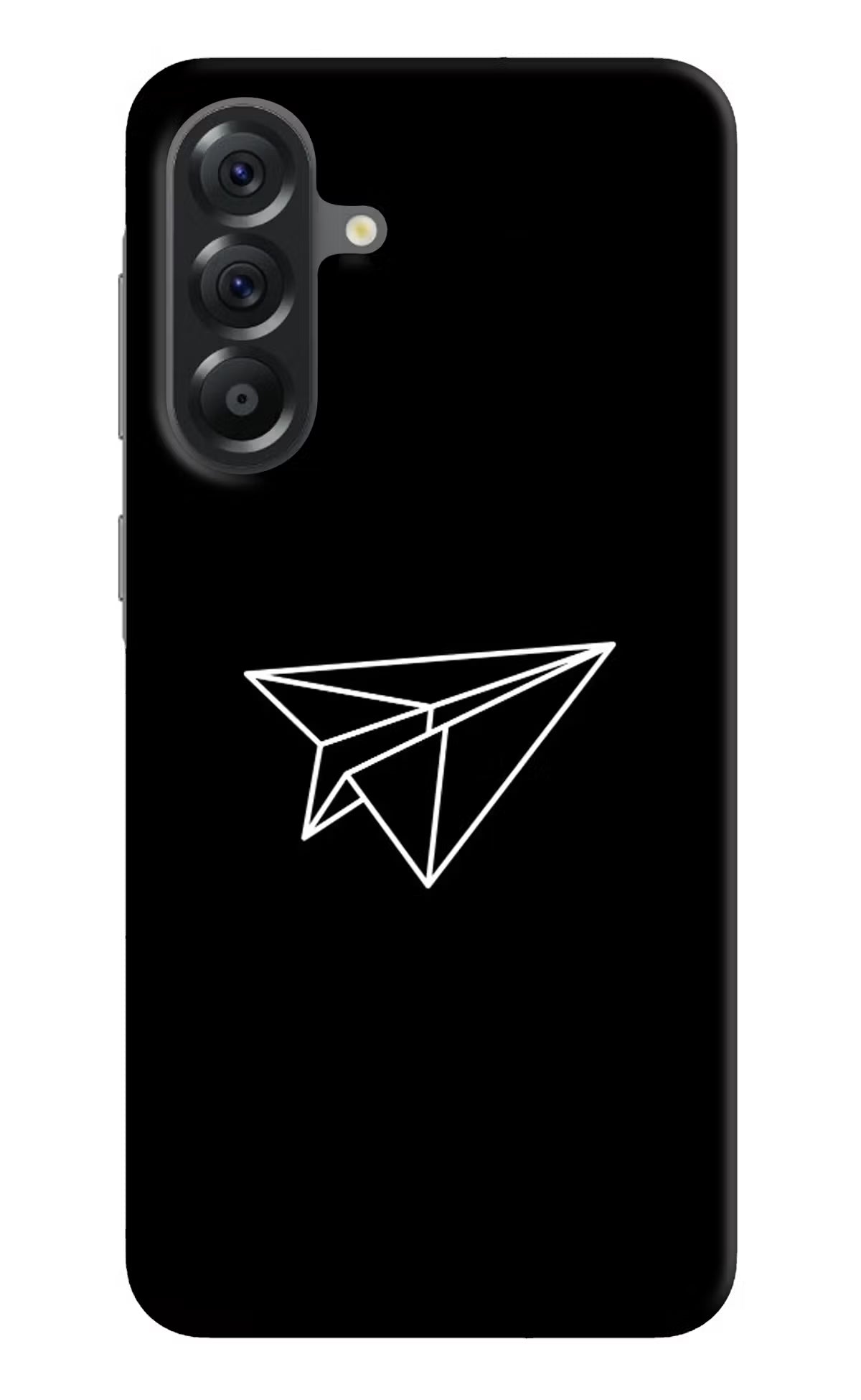 Paper Plane White Samsung A56 5G Hard Case Back Cover by Casekaro