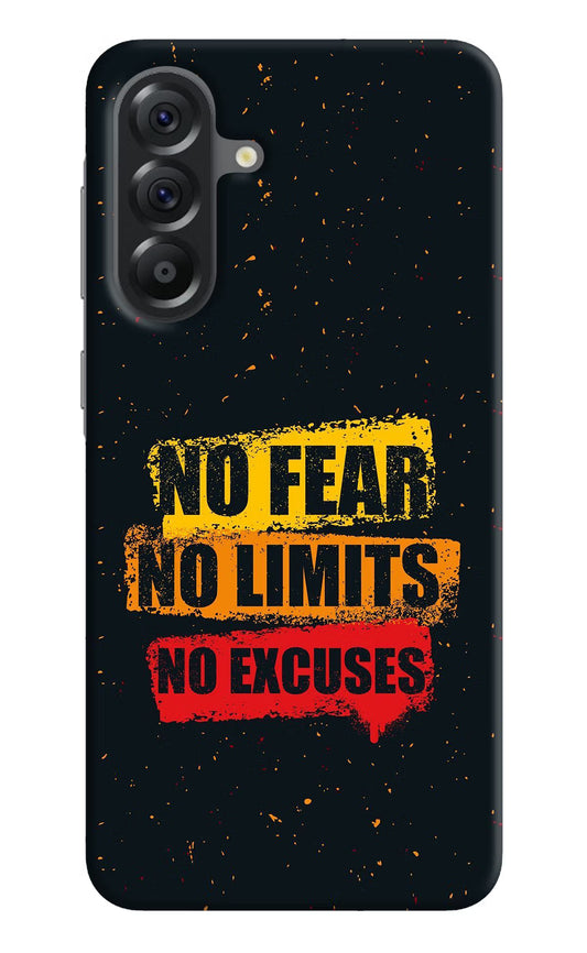 No Fear No Limits No Excuse Samsung A56 5G Hard Case Back Cover by Casekaro