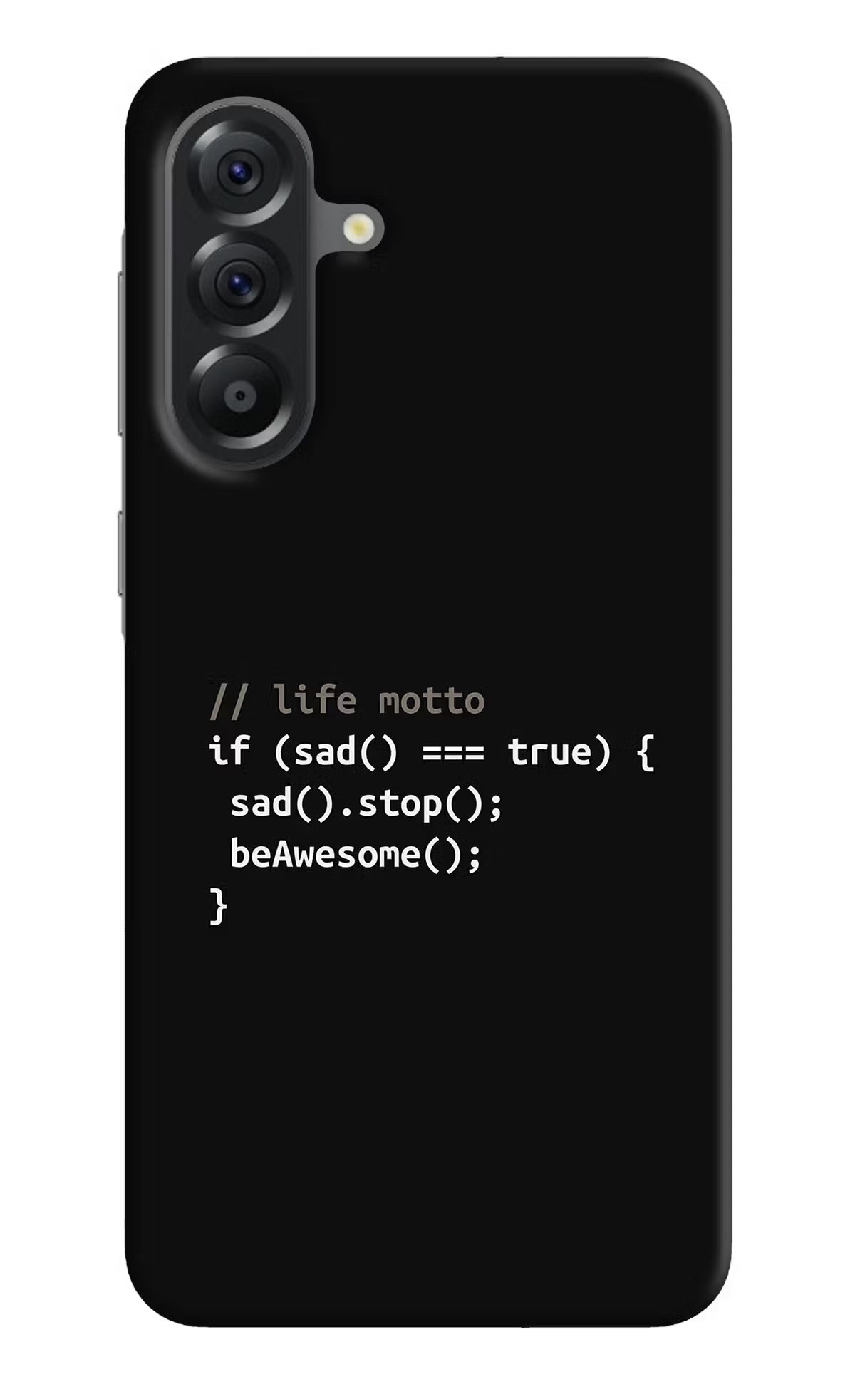 Life Motto Code Samsung A56 5G Hard Case Back Cover by Casekaro