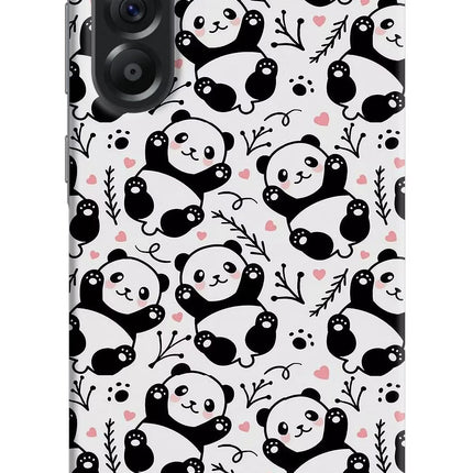 Cute Panda Samsung A56 5G Hard Case Back Cover by Casekaro