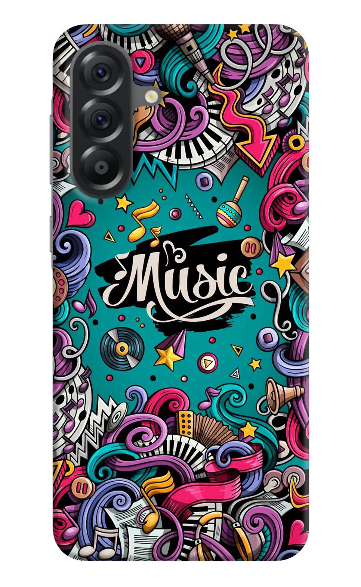 Music Graffiti Samsung A56 5G Hard Case Back Cover by Casekaro