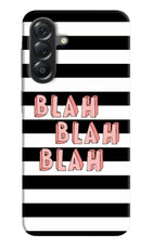 Blah Blah Blah Samsung A56 5G Hard Case Back Cover by Casekaro