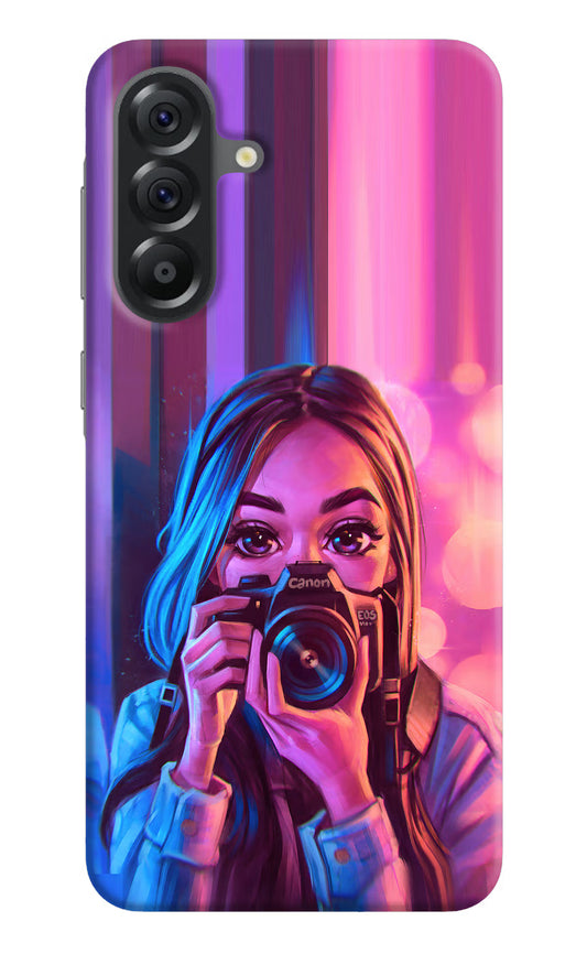 Girl Photographer Samsung A56 5G Hard Case Back Cover by Casekaro