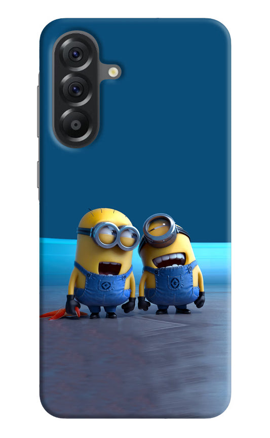 Minion Laughing Samsung A56 5G Hard Case Back Cover by Casekaro