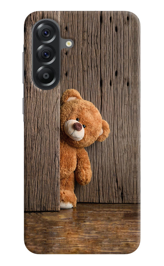 Teddy Wooden Samsung A56 5G Hard Case Back Cover by Casekaro