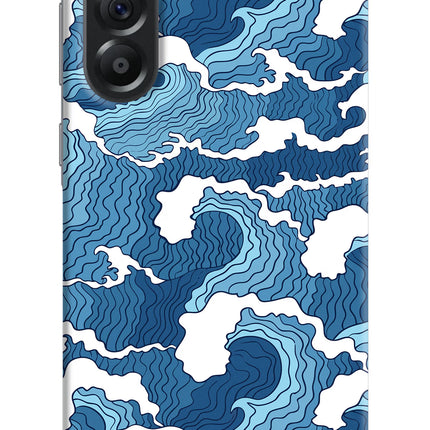 Blue Waves Samsung A56 5G Hard Case Back Cover by Casekaro