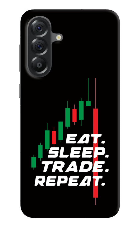 Eat Sleep Trade Repeat Samsung A56 5G Hard Case Back Cover by Casekaro