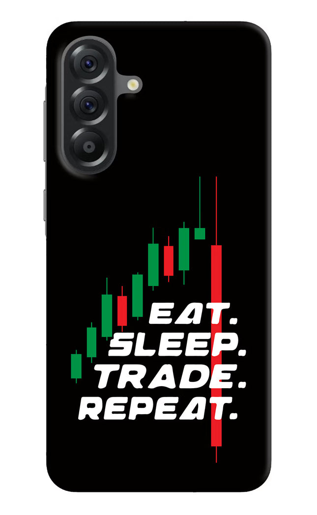 Eat Sleep Trade Repeat Samsung A56 5G Hard Case Back Cover by Casekaro