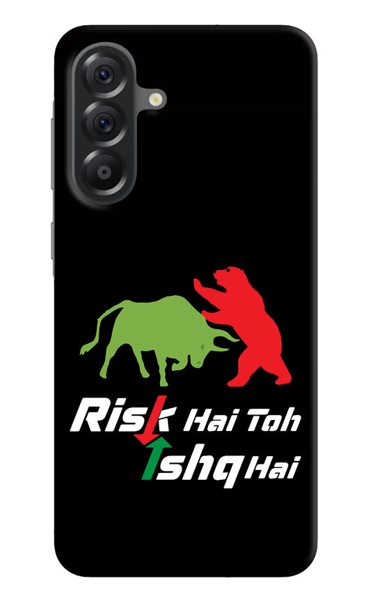 Risk Hai Toh Ishq Hai Samsung A56 5G Hard Case Back Cover by Casekaro