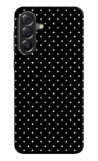 White Dots Samsung A56 5G Hard Case Back Cover by Casekaro