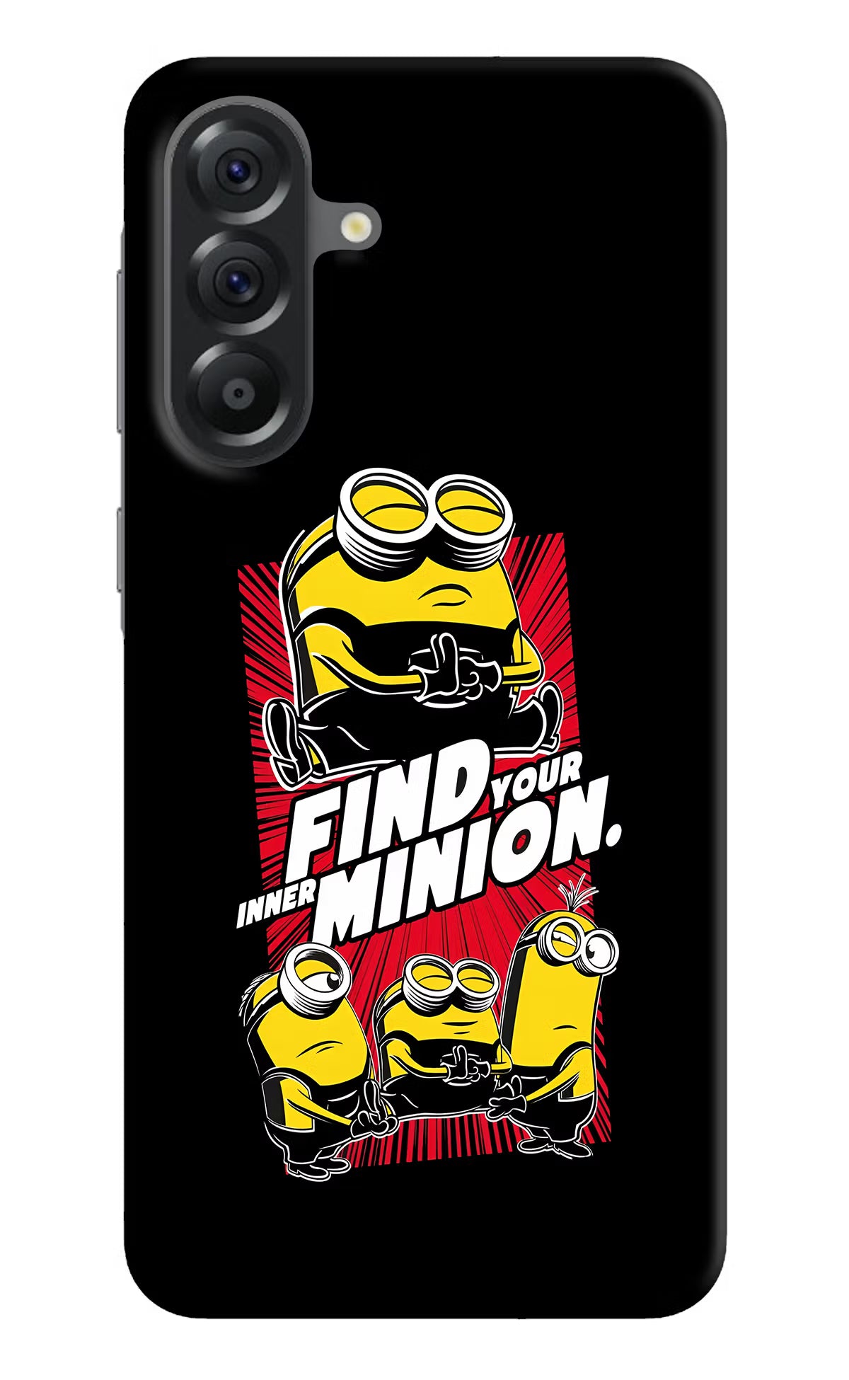 Find your inner Minion Samsung A56 5G Hard Case Back Cover by Casekaro