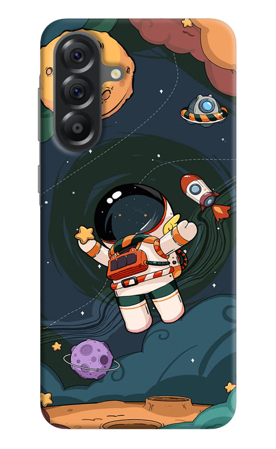 Cartoon Astronaut Samsung A56 5G Back Cover, Hard case