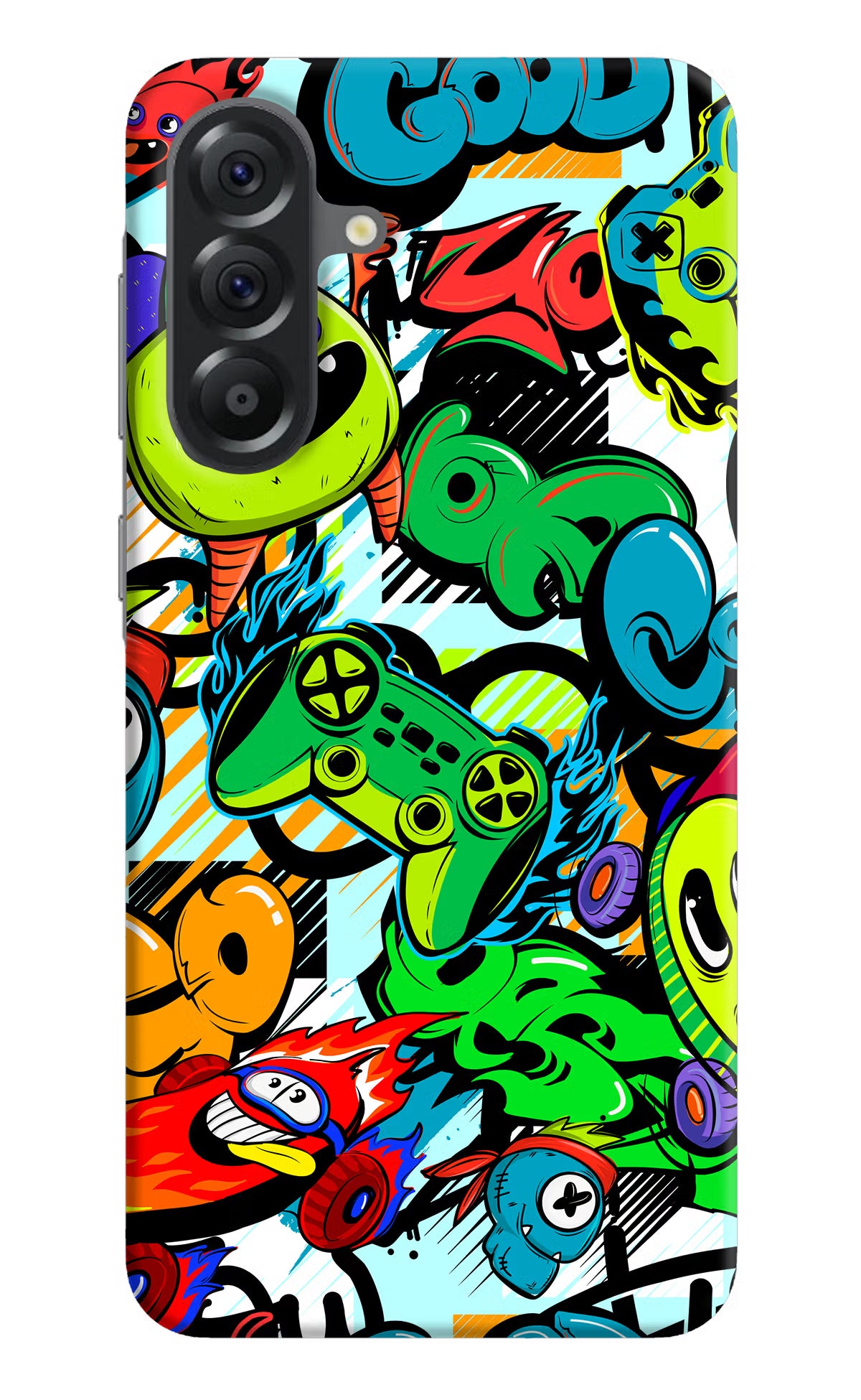 Game Doodle Samsung A56 5G Hard Case Back Cover by Casekaro