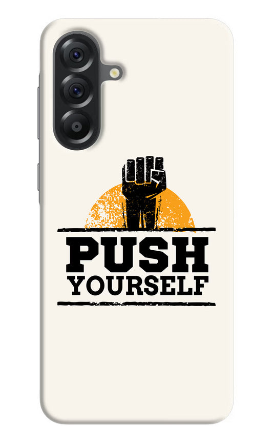 Push Yourself Samsung A56 5G Hard Case Back Cover by Casekaro