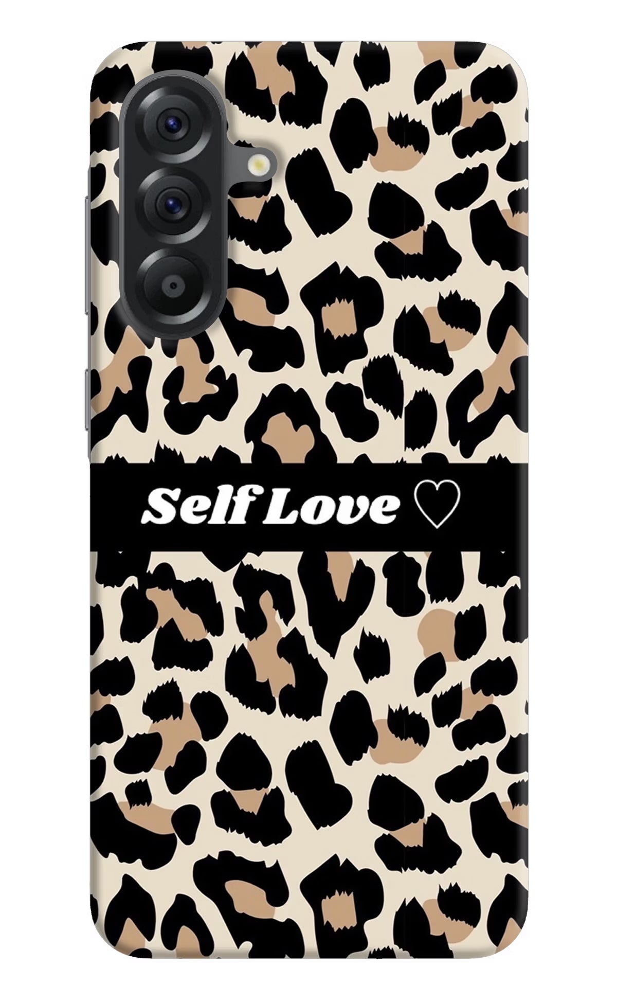 Leopard Print Self Love Samsung A56 5G Hard Case Back Cover by Casekaro