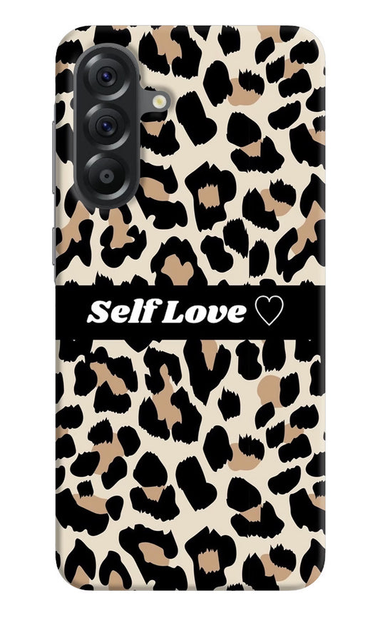 Leopard Print Self Love Samsung A56 5G Hard Case Back Cover by Casekaro