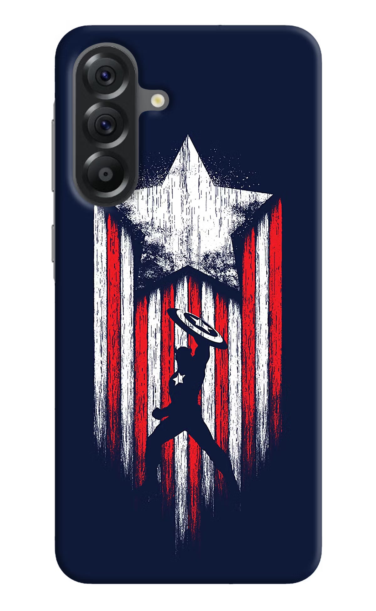 Captain America Marvel Art Samsung A56 5G Hard Case Back Cover by Casekaro