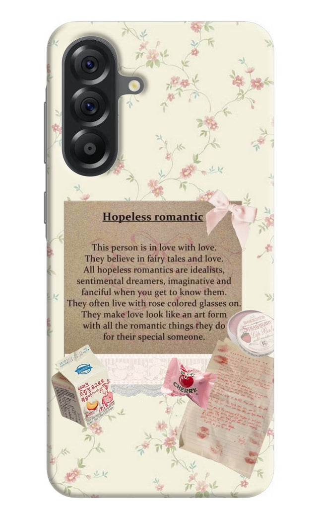 Hopeless Romantic Samsung A56 5G Hard Case Back Cover by Casekaro