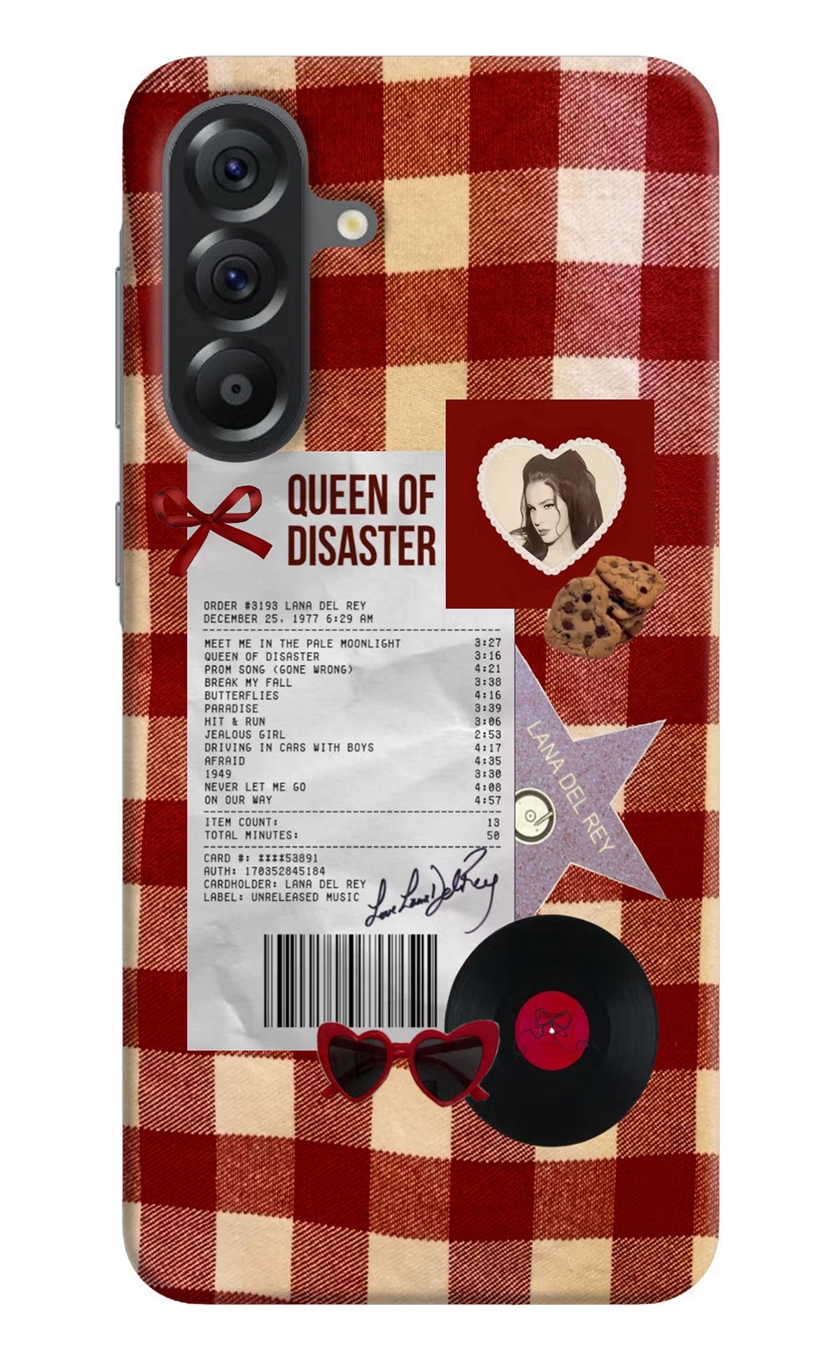 Queen of Disaster Samsung A56 5G Hard Case Back Cover by Casekaro