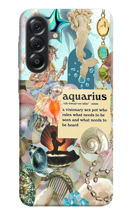 Aquarius Zodiac Samsung A56 5G Hard Case Back Cover by Casekaro