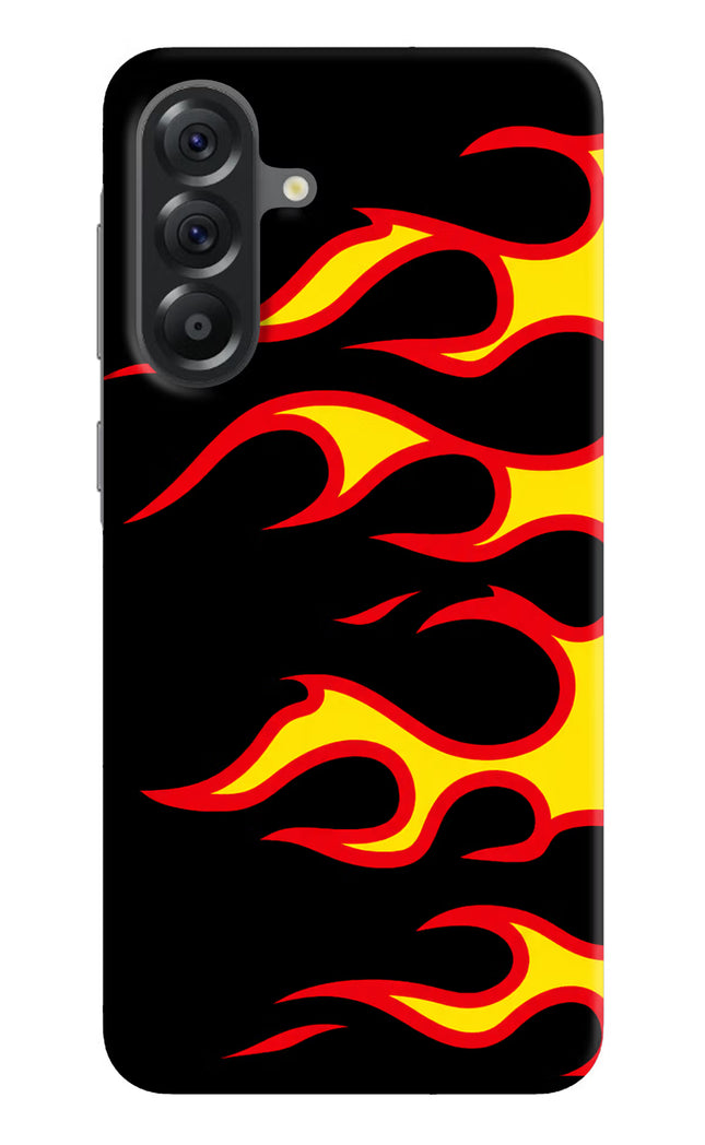 Side Sweep Flames Samsung A56 5G Hard Case Back Cover by Casekaro