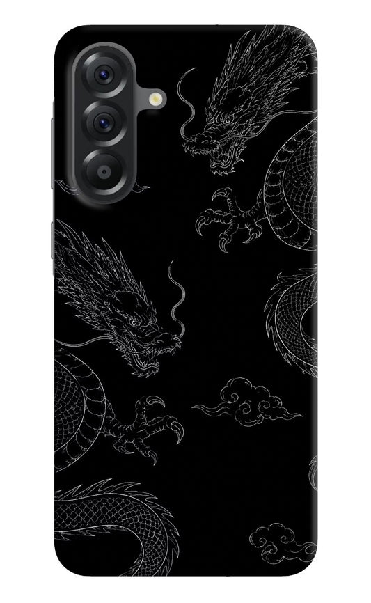 Twin Dragons Samsung A56 5G Hard Case Back Cover by Casekaro