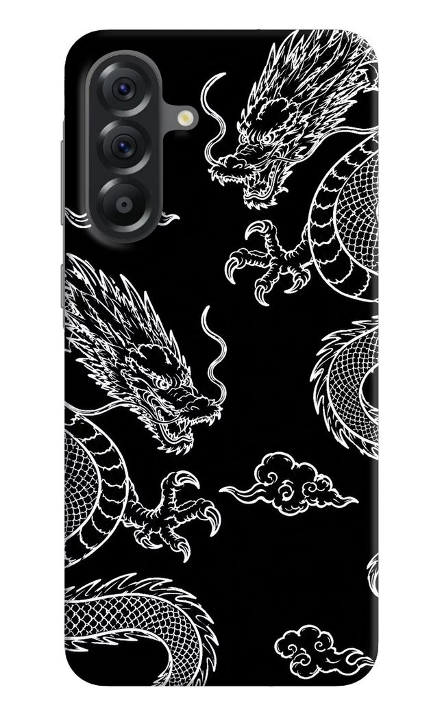 Twin Dragons Samsung A56 5G Hard Case Back Cover by Casekaro