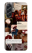 Zodiac Aries Samsung A56 5G Hard Case Back Cover by Casekaro