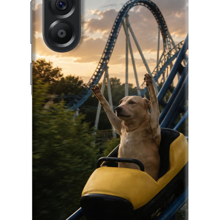 Rollercoaster Dog Samsung A56 5G Hard Case Back Cover by Casekaro