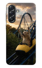 Rollercoaster Dog Samsung A56 5G Hard Case Back Cover by Casekaro