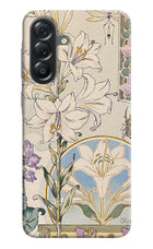 White Lily Samsung A56 5G Hard Case Back Cover by Casekaro