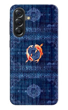 Koi Blue Samsung A56 5G Hard Case Back Cover by Casekaro