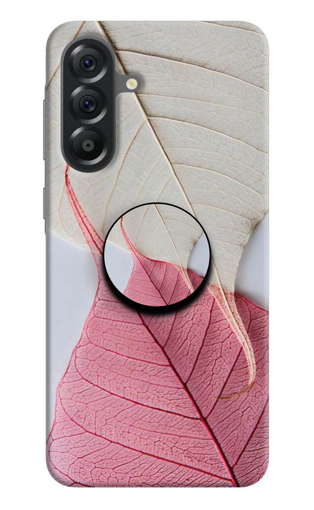White Pink Leaf Samsung A56 5G Pop Case by Casekaro