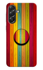 Multicolor Wooden Samsung A56 5G Pop Case by Casekaro