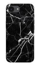 Black Marble Pattern iPhone 16e Hard Case Back Cover by Casekaro