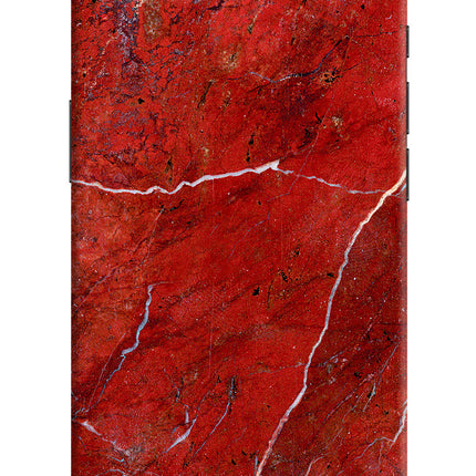 Red Marble Design iPhone 16e Hard Case Back Cover by Casekaro