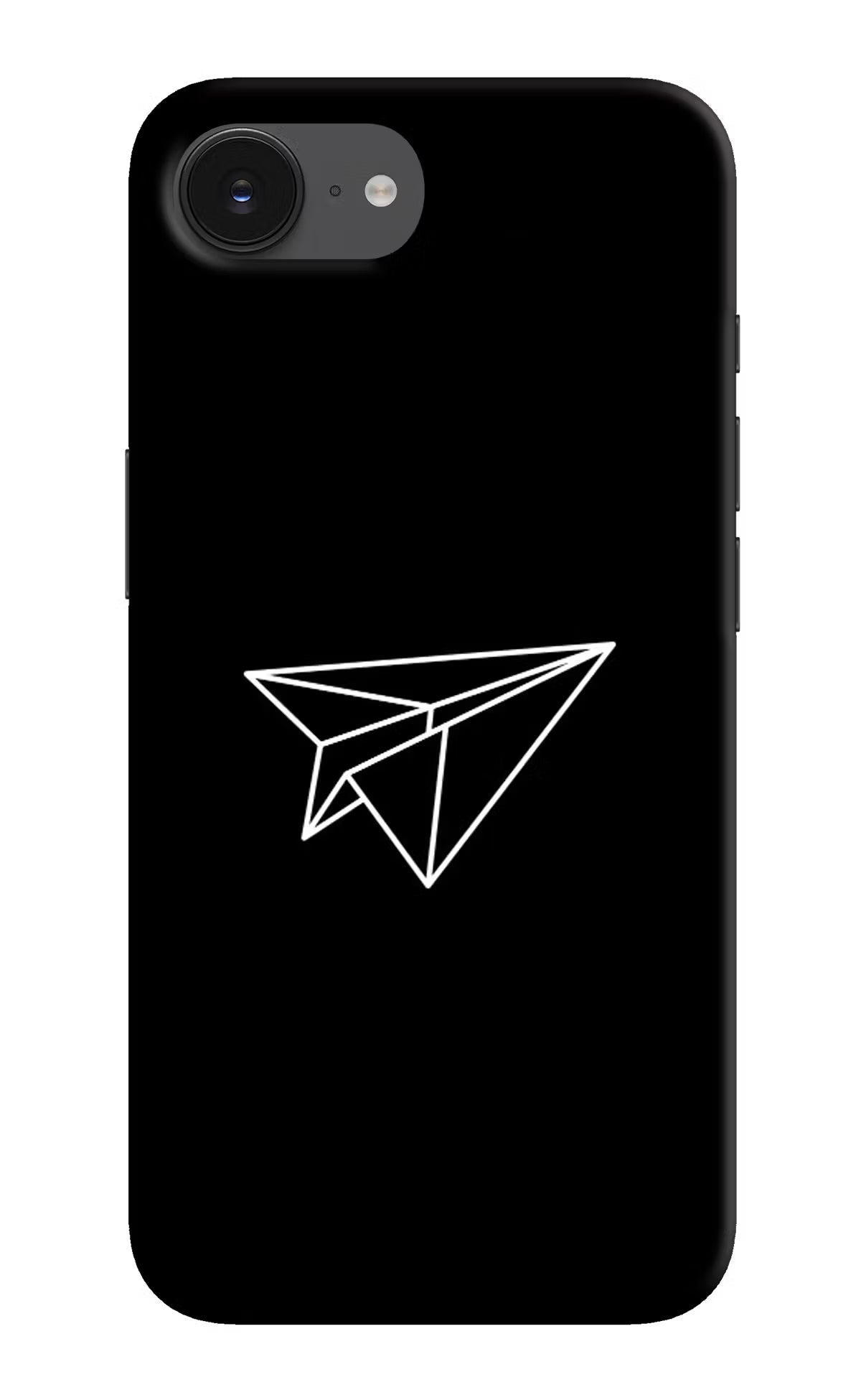 Paper Plane White iPhone 16e Hard Case Back Cover by Casekaro