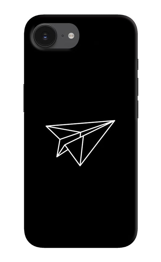 Paper Plane White iPhone 16e Hard Case Back Cover by Casekaro