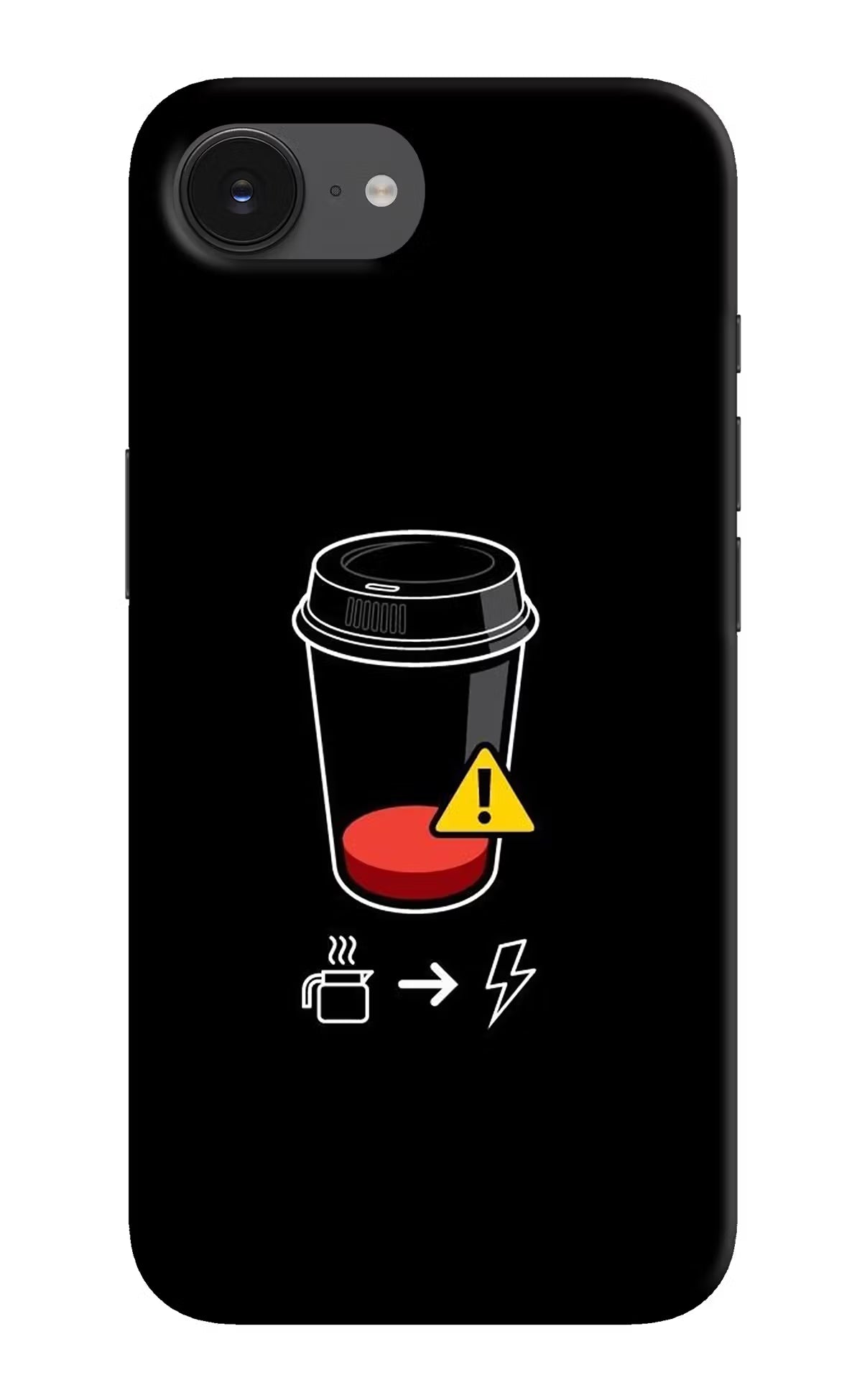 Coffee iPhone 16e Hard Case Back Cover by Casekaro