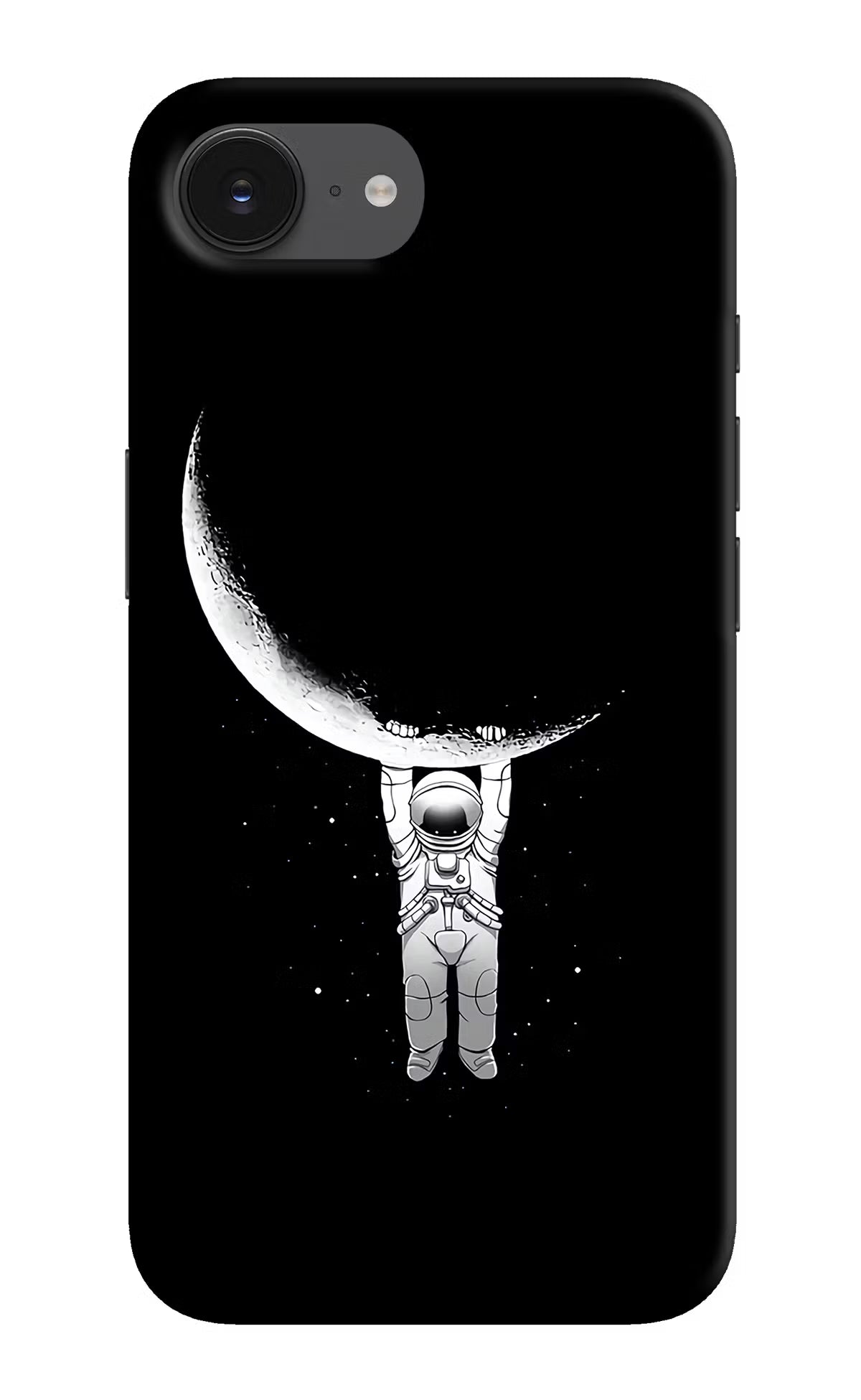 Moon Space iPhone 16e Hard Case Back Cover by Casekaro